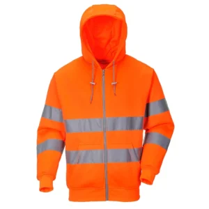 Hanorac HiVis cu Fermoar Frontal
