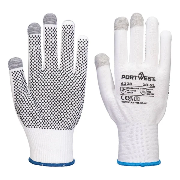 Mănuși TouchScreen cu puncte din PVC Grip 13