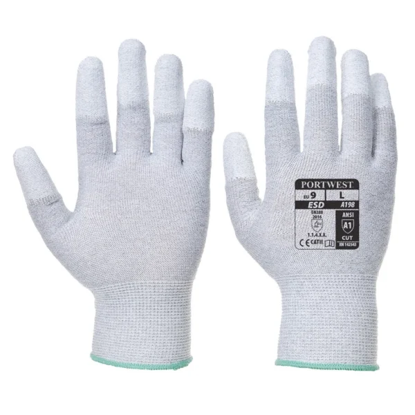 Manusi Antistatice cu PU Fingertip