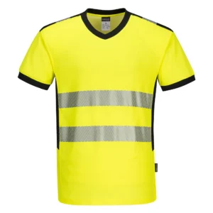 Tricou PW3 HiVis  cu guler in V
